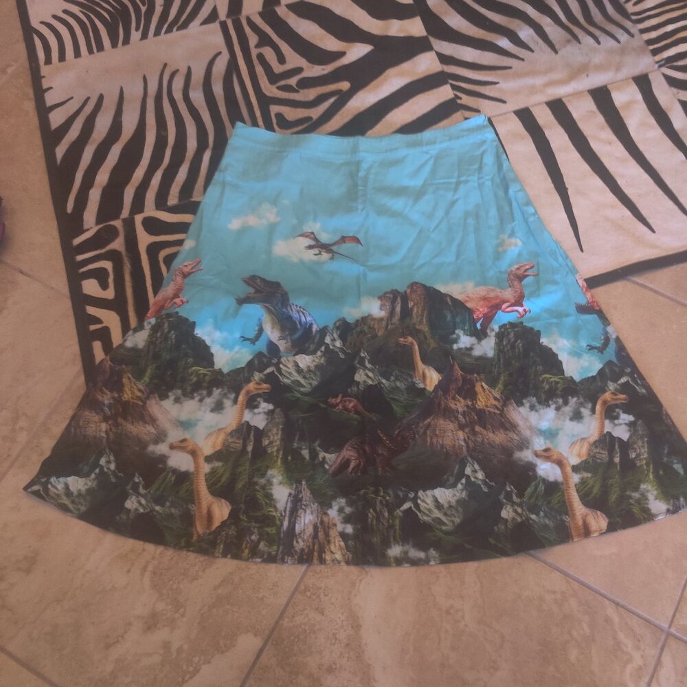 Dangerfield dinosaur print skirt size 20 AU New